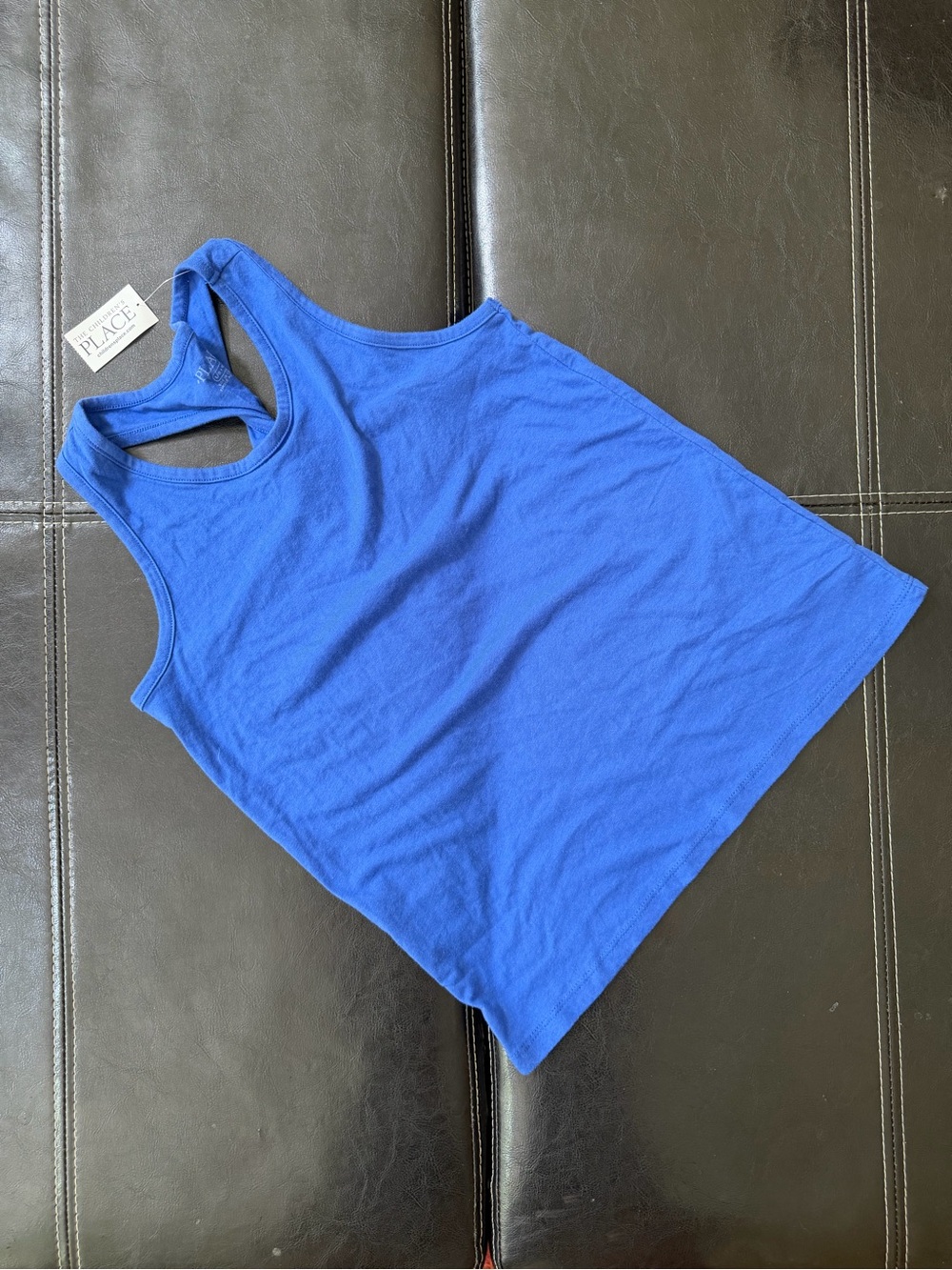 Place - Bright Blue Girl’s Racerback Tank Top